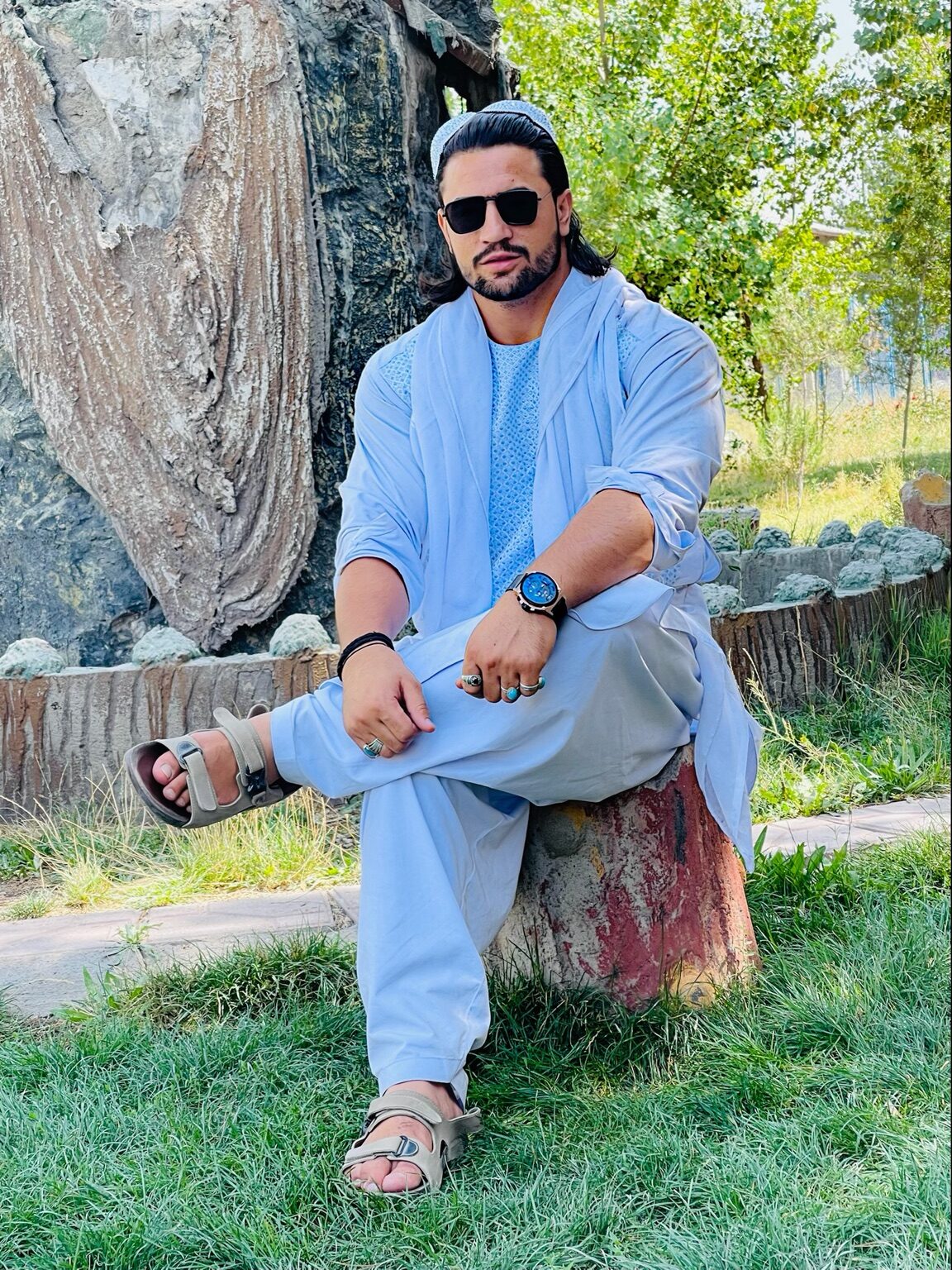 Khalid Signature 22 custom Afghan men's outfit
