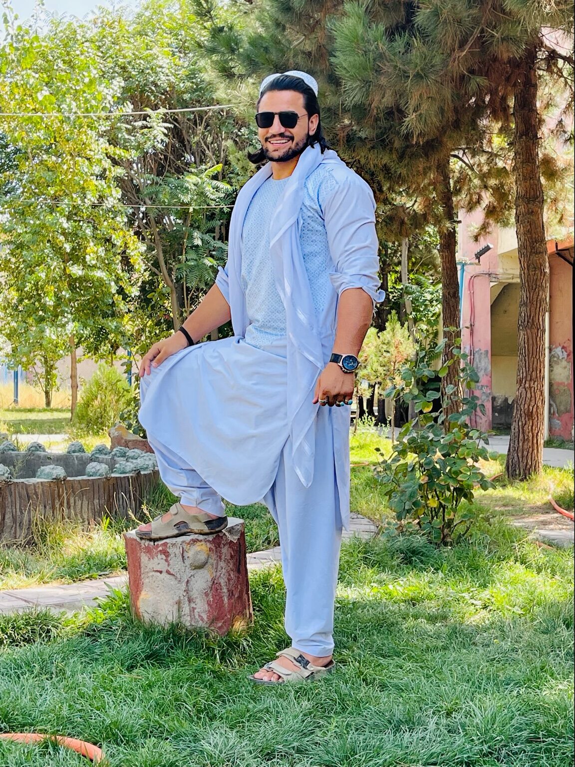 Khalid Signature 23 custom Afghan men's outfit