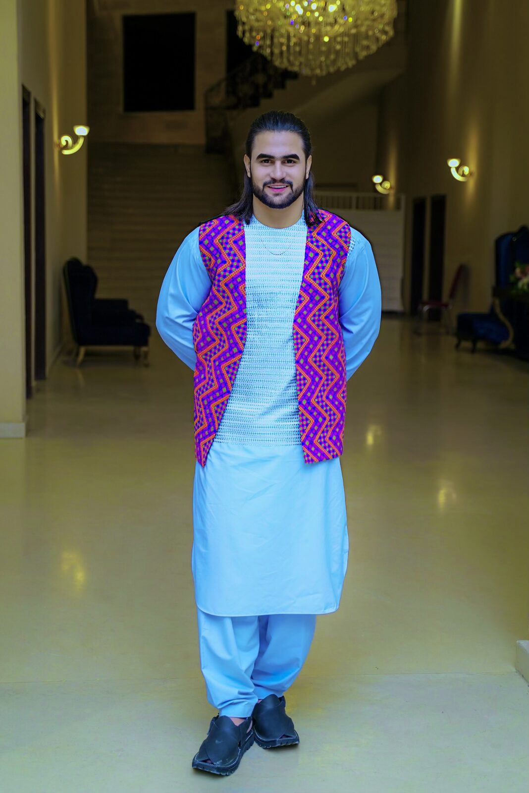 Khalid Signature 33 custom Afghan men's outfit