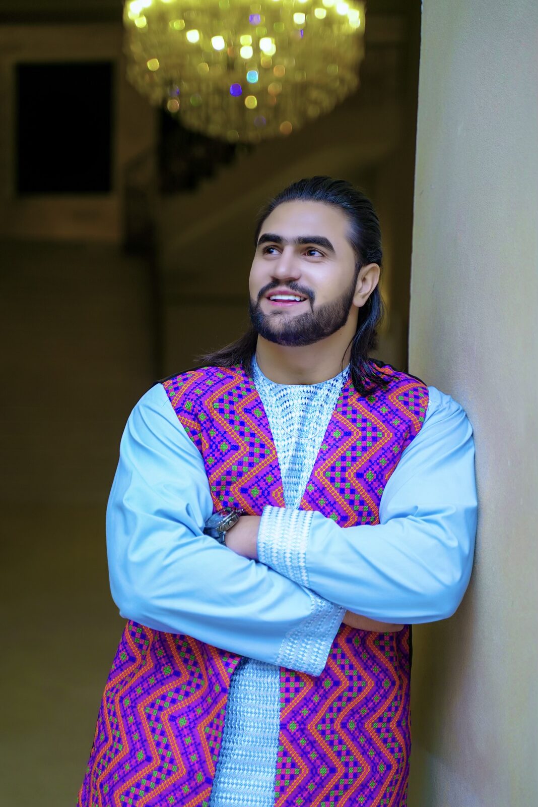 Khalid Signature 34 custom Afghan men's outfit
