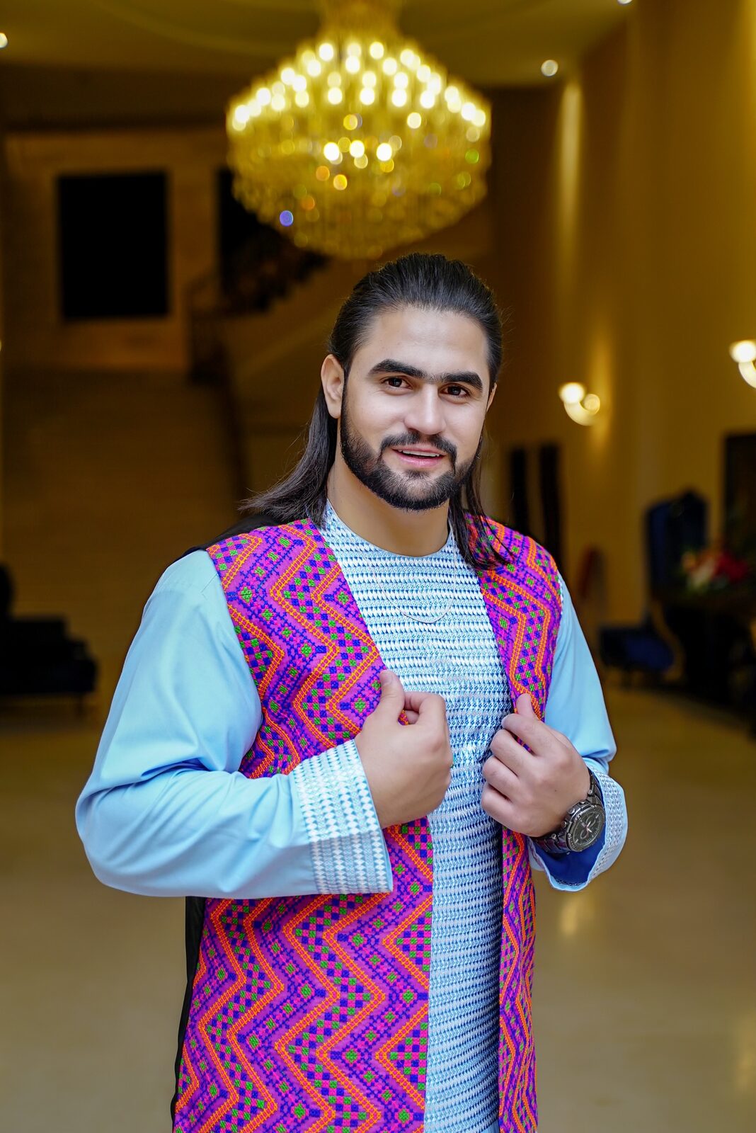 Khalid Signature 35 custom Afghan men's outfit