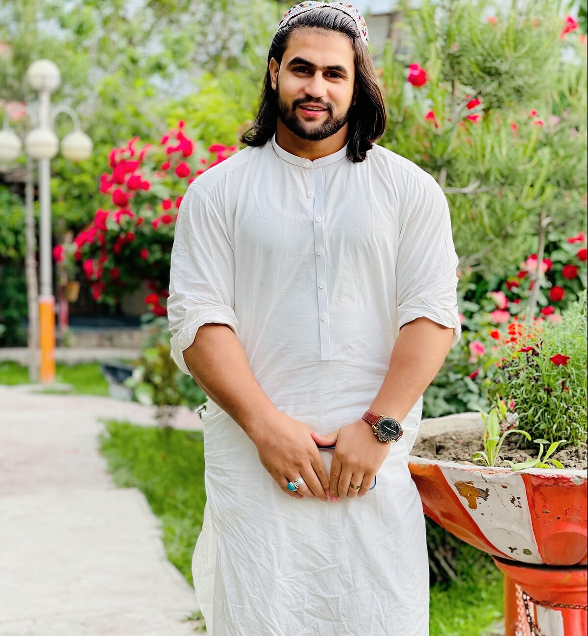 Khalid Signature 36 custom Afghan men's outfit
