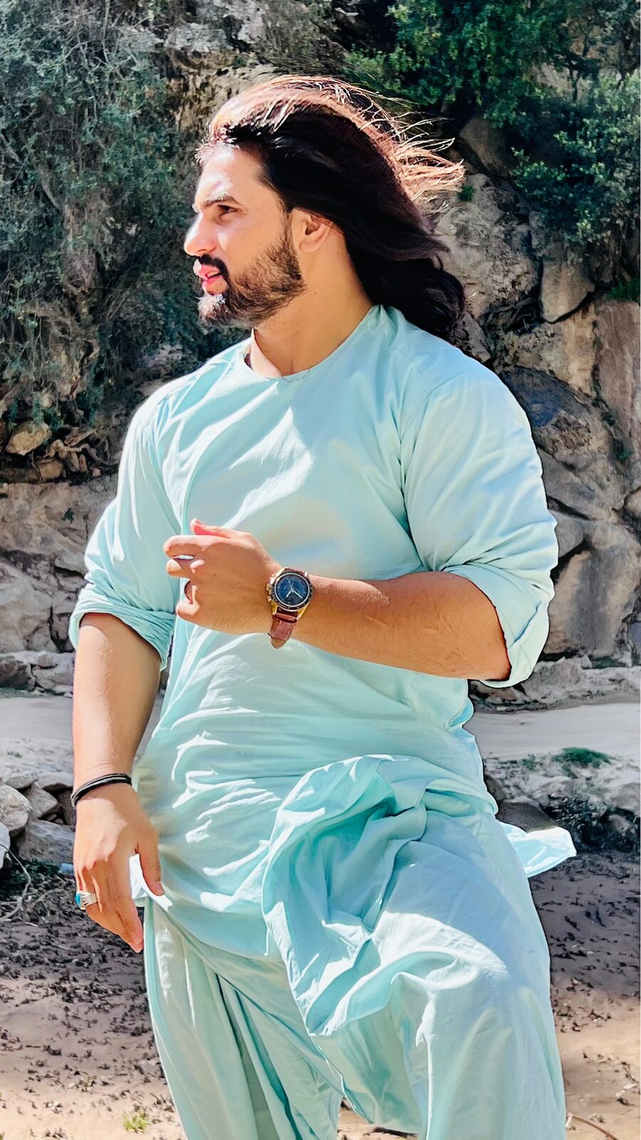 Khalid Signature 38 custom Afghan men's outfit