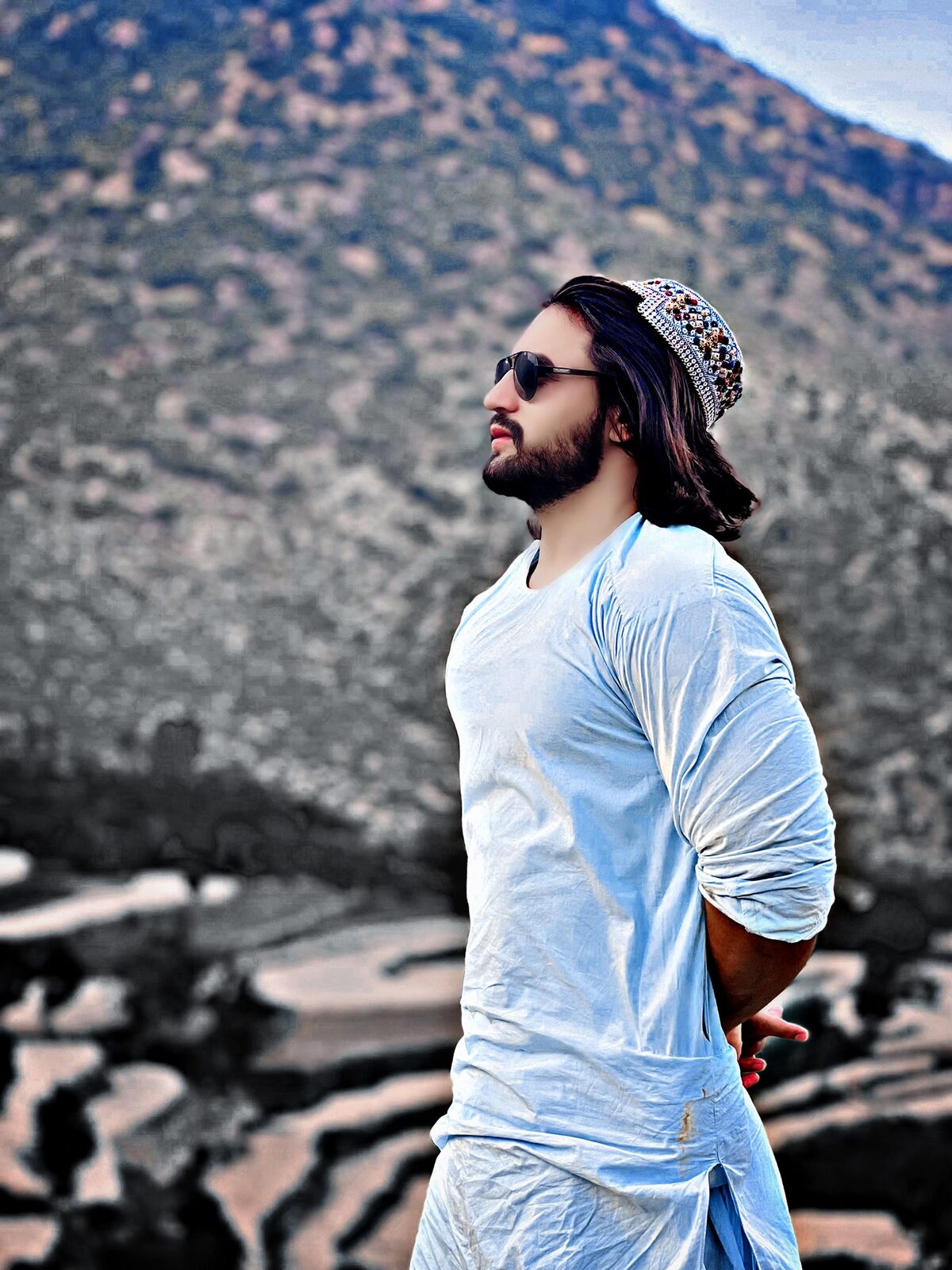 Khalid Signature 42 custom Afghan men's outfit