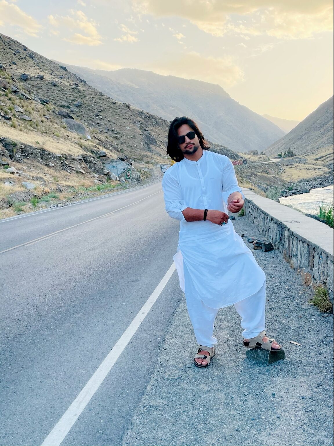 Khalid Signature 43 custom Afghan men's outfit