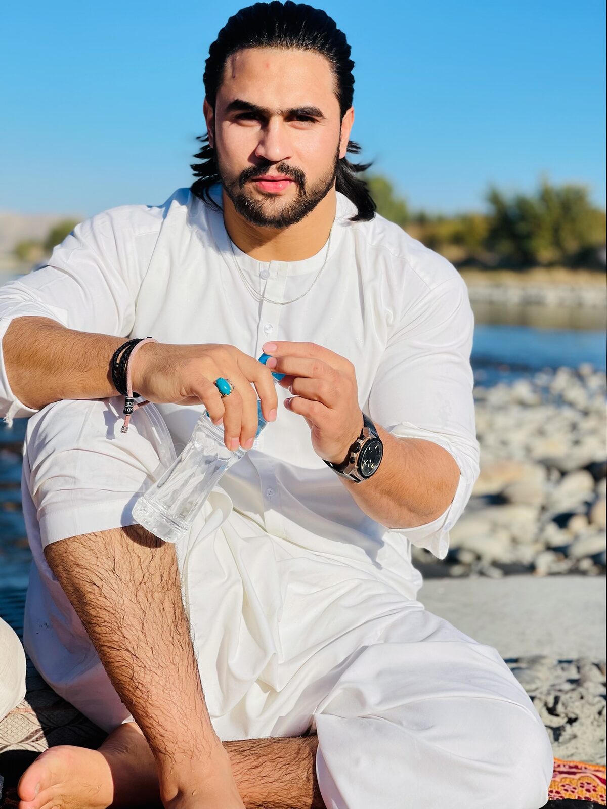Khalid Signature 50 custom Afghan men's outfit