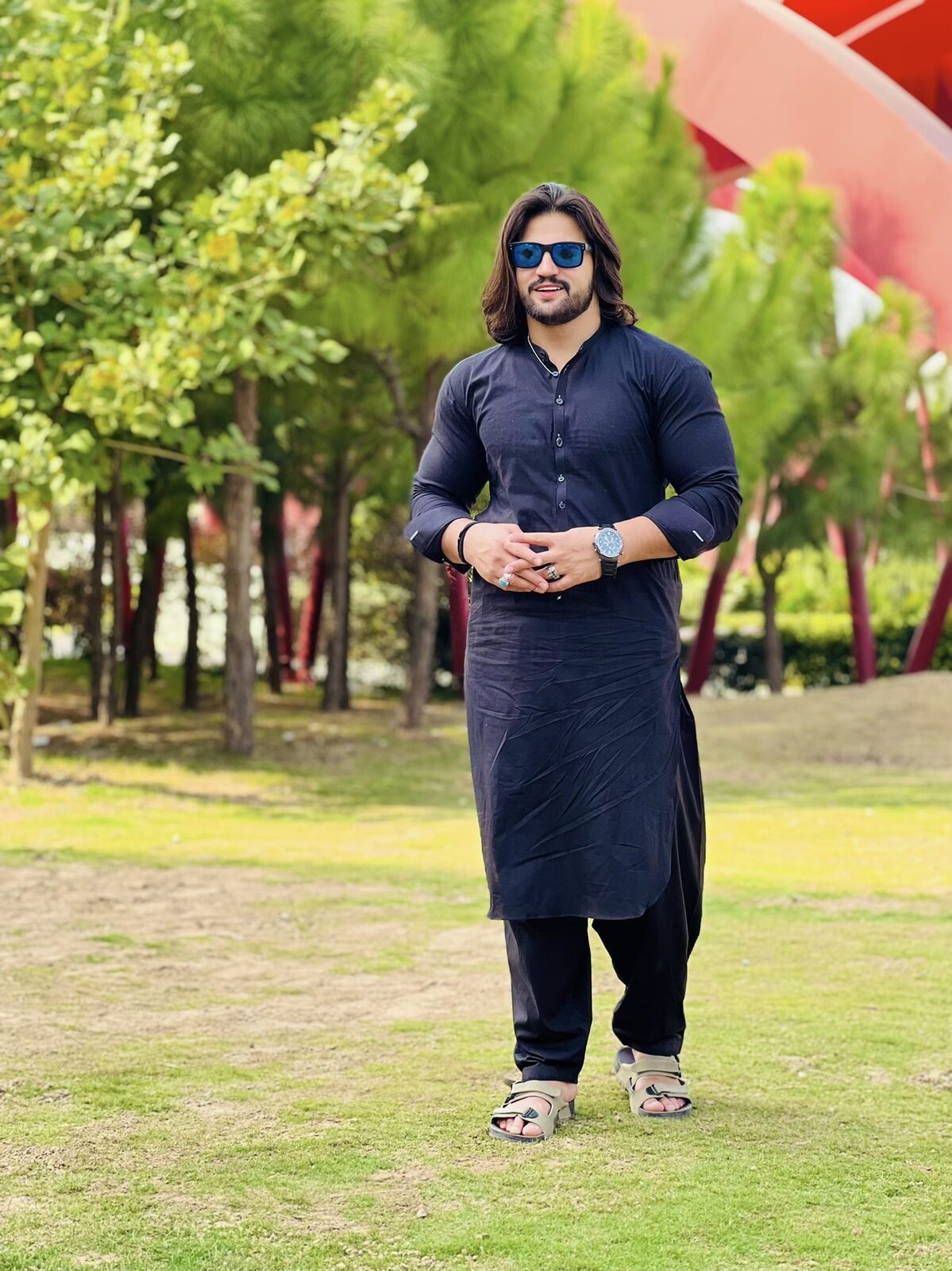 Khalid Signature 57 custom Afghan men's outfit